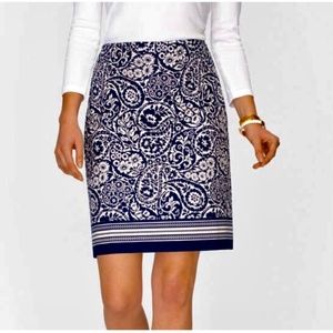 Talbots Paisely Skirt